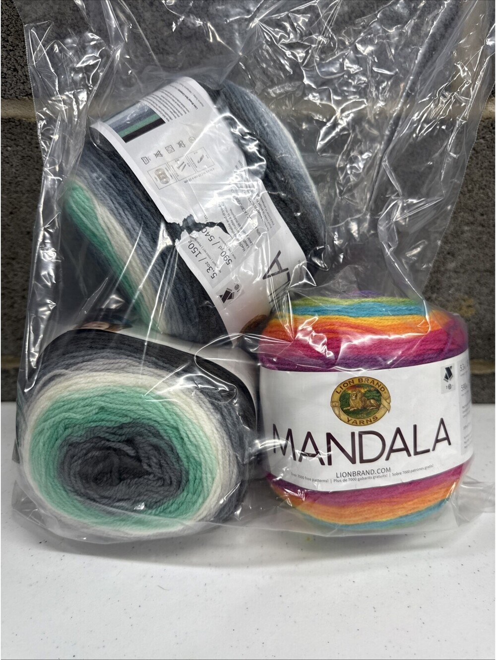 Lions Brand Yarns Mandala Multicolor 3 Skein Lot
